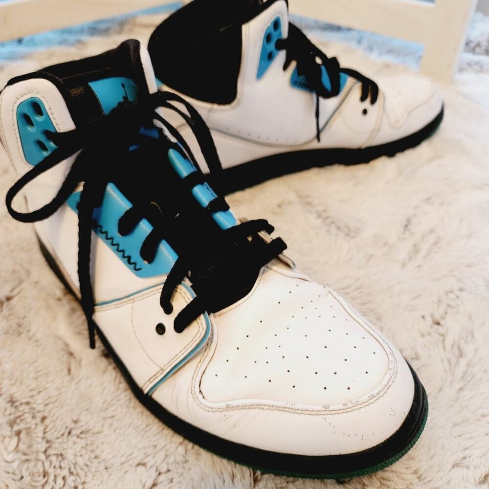 NIKE AIR JORDAN 1 FLIGHT 23 BLUE/BLACK ATHLETIC SHOES SIZE 11